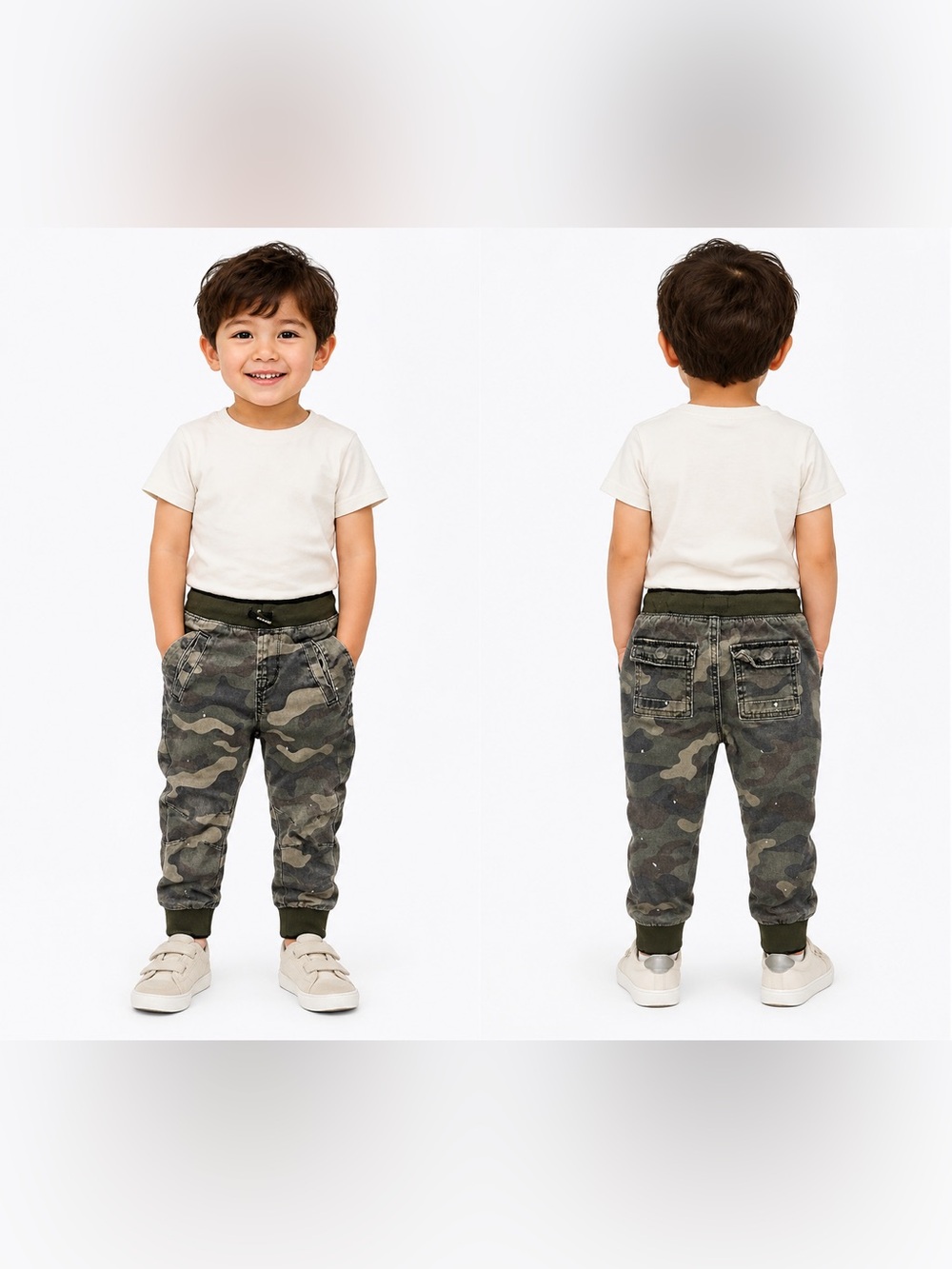 Boys Hudson Camouflage Pull On Joggers